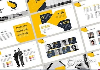 100页欧美商务公司团队介绍PPT模板 - 顶尖PPT