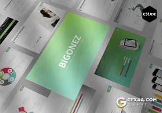 30页渐变色系欧美商务风格Google Slides模板 - 顶尖PPT