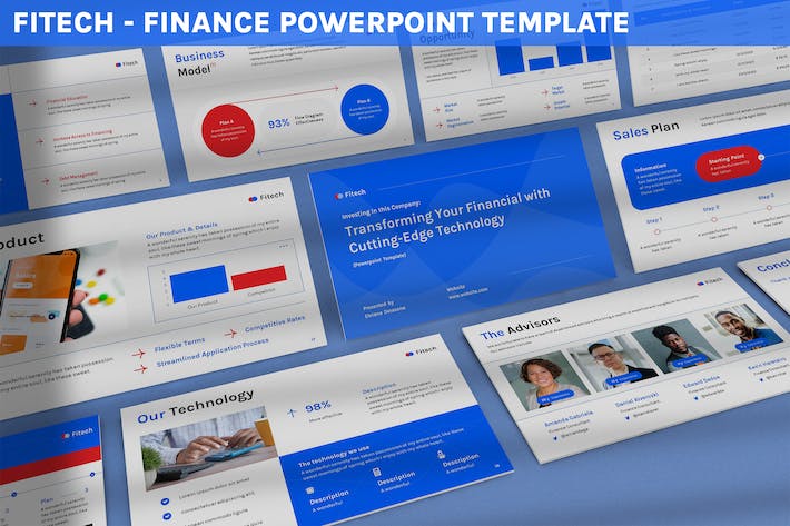 财务公司会计事务所数据汇报PPT模板 - 顶尖PPT