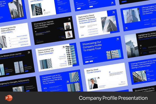 高端企业形象多维度展示公司简介PPT模板 - 顶尖PPT