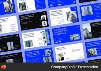 高端企业形象多维度展示公司简介PPT模板 - 顶尖PPT