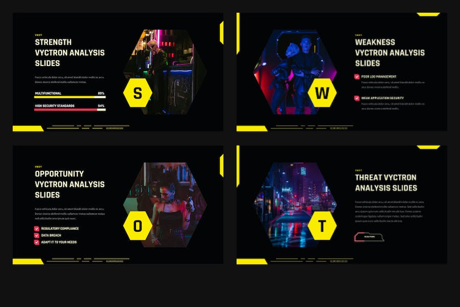 赛伯朋克风格科技产品发布keynote模板 - 顶尖PPT