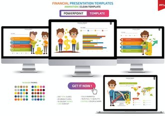 财务管理报告数据统计展示PPT模板 - 顶尖PPT