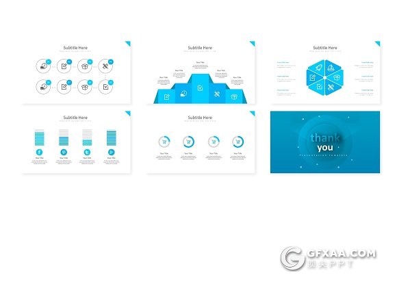 30页5种配色欧美商务多用途keynote模板 - 顶尖PPT