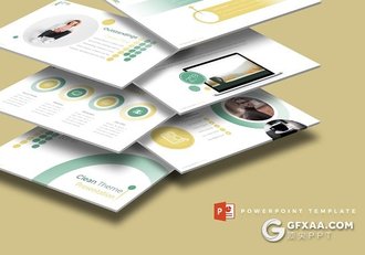 2019年欧美商务工作总结PPT模板 5种主题配色 - 顶尖PPT