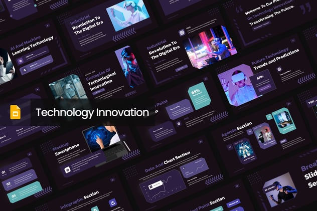 AI技术创新人工智能PPT模板 - 顶尖PPT