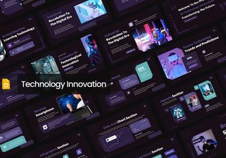 AI技术创新人工智能PPT模板 - 顶尖PPT