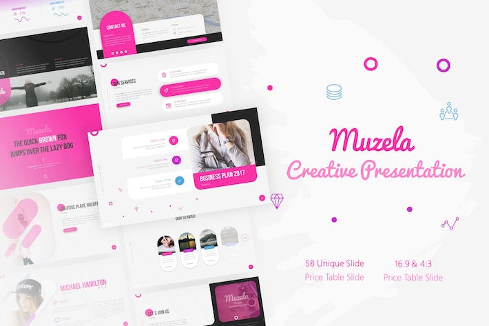 粉色女性主题PPT模板 - 顶尖PPT