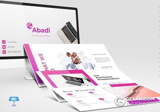 30页5种配色精美图形设计keynote模板 - 顶尖PPT