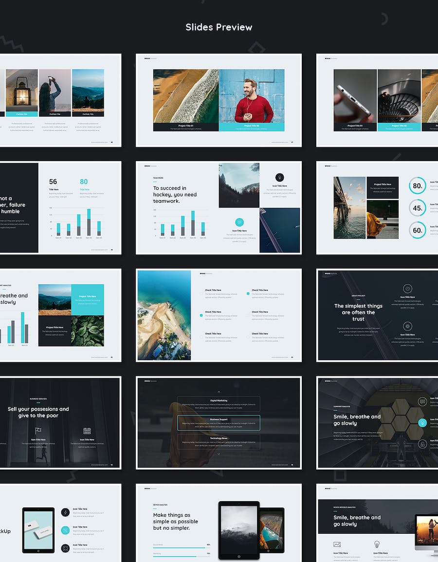 业务合作商业融资项目数据分析通用PPT模板 - 顶尖PPT