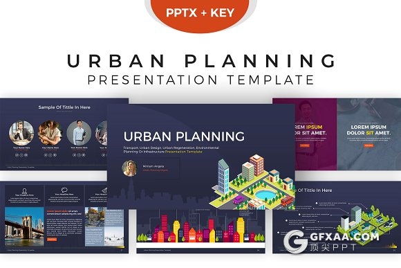 35页欧美风格城市建设商务多用途PPT模板 - 顶尖PPT