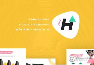 80页时尚流行小清新风格PPT模板 - 顶尖PPT