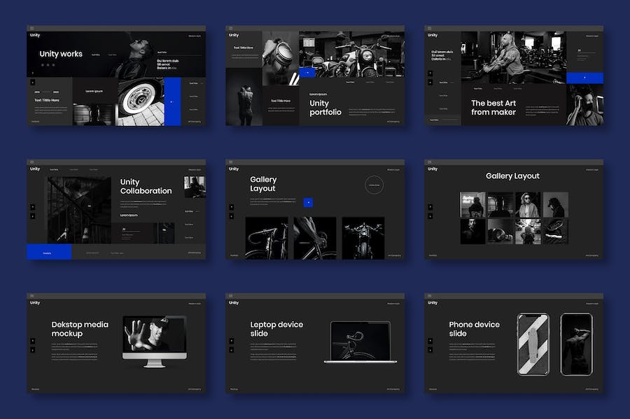 统一品牌商务企业服务介绍Keynote模板 - 顶尖PPT