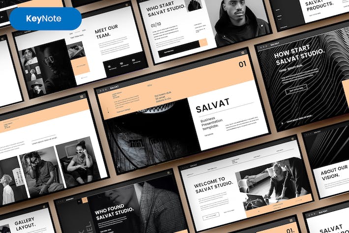 企业服务品牌形象推广Keynote模板 - 顶尖PPT