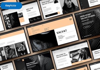 企业服务品牌形象推广Keynote模板 - 顶尖PPT