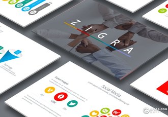 60页多种配色搭配设计欧美商务keynote模板 - 顶尖PPT