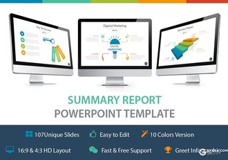 110页10种配色多色搭配设计 商务多用途PPT模板 - 顶尖PPT