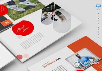 30页5种配色扁平化商务风格keynote模板 - 顶尖PPT