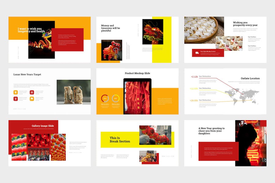 元宵节农历新年传统文化介绍传播PPT模板 - 顶尖PPT