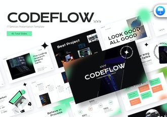 IT服务行业业务展示Keynote模板 - 顶尖PPT