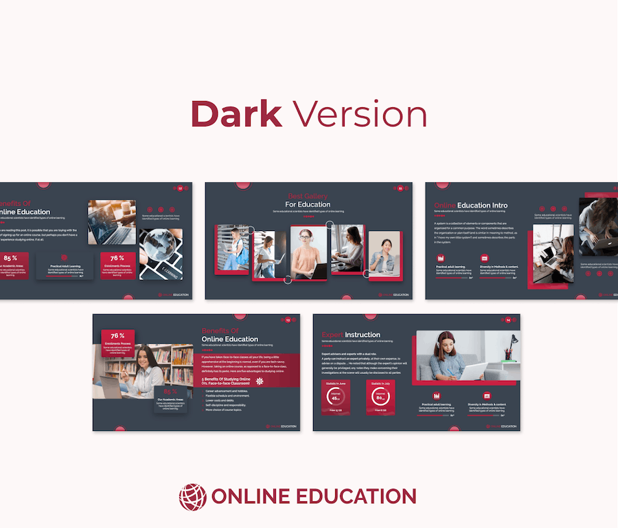 国外设计在线教育课程PPT模板 - 顶尖PPT