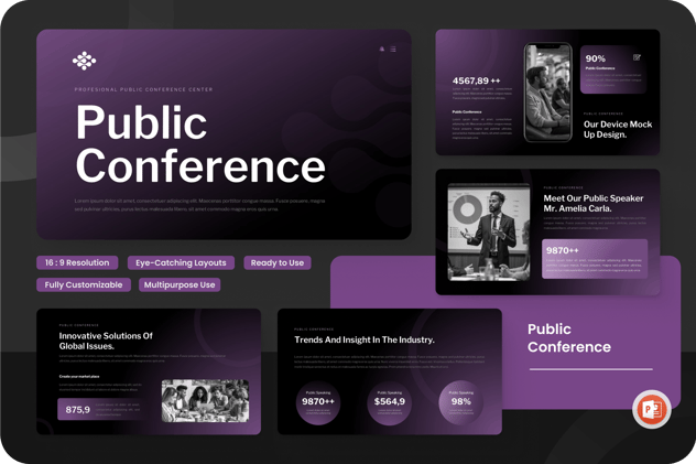 商务企业会议PPT模板 - 顶尖PPT