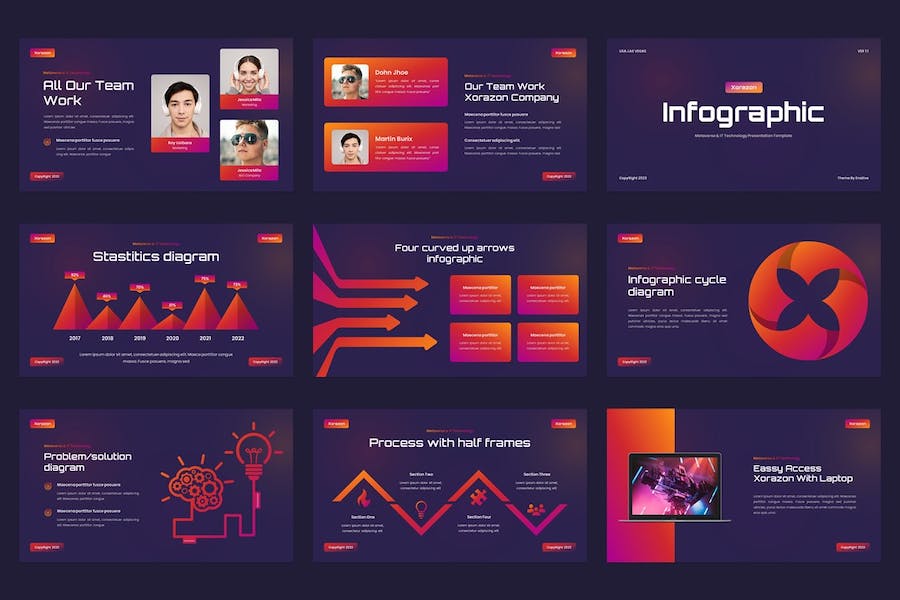 科技元宇宙IT技术应用推介创新展示方案PPT模板 - 顶尖PPT