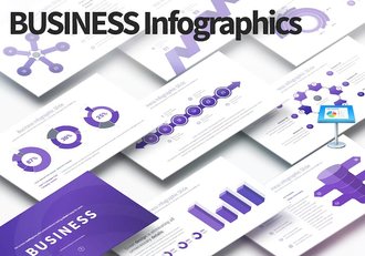 商务步骤周期图形keynote模板 - 顶尖PPT