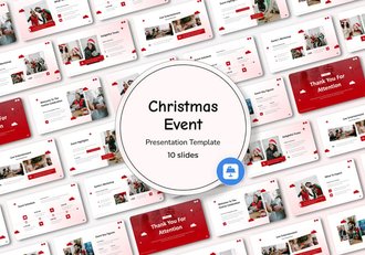 圣诞节活动主题演讲方案Keynote模板 - 顶尖PPT