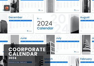 企业形象展示2024商业定制日历PPT模板 - 顶尖PPT