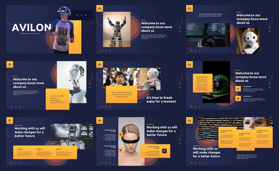 人工智能技术创新应用展示PPT模板 - 顶尖PPT