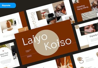 时装发布会时尚品牌介绍keynote模板 - 顶尖PPT