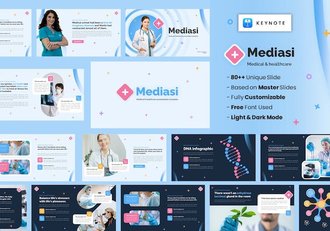 医疗保健讲述展示诊疗服务管理Keynote模板 - 顶尖PPT