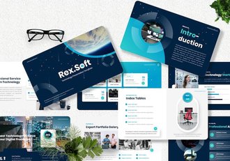 技术创新应用解决方案PPT模板 - 顶尖PPT