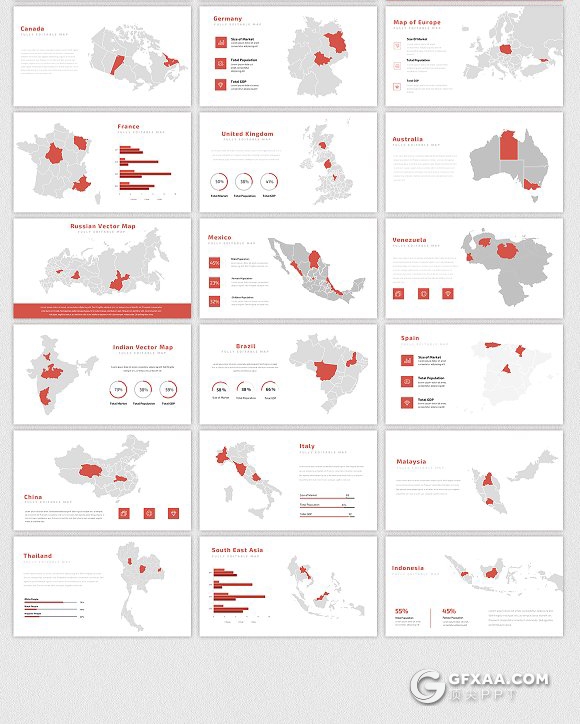 68页扁平化文艺风格PPT模板 - 顶尖PPT