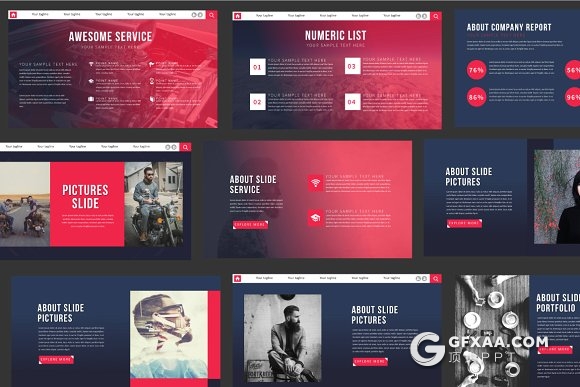 50页个人求职简历介绍作品展示keynote模板 - 顶尖PPT