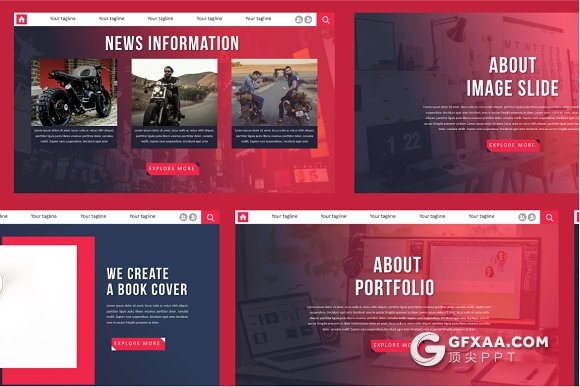 50页个人求职简历介绍作品展示keynote模板 - 顶尖PPT