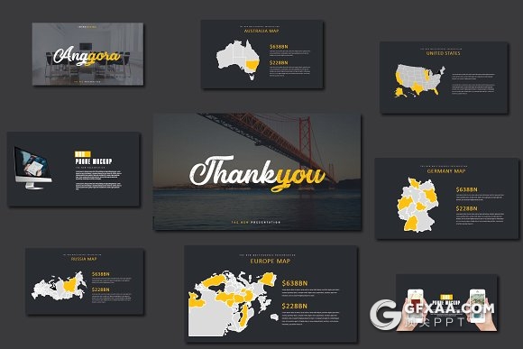 53页黑色极致简约PPT模板 - 顶尖PPT