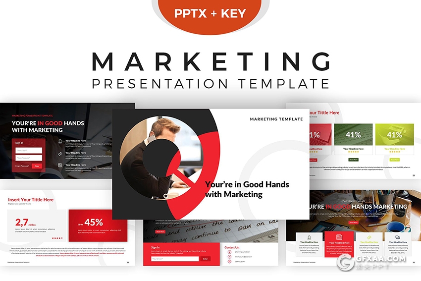 41页营销策划业务合作keynote模板 - 顶尖PPT