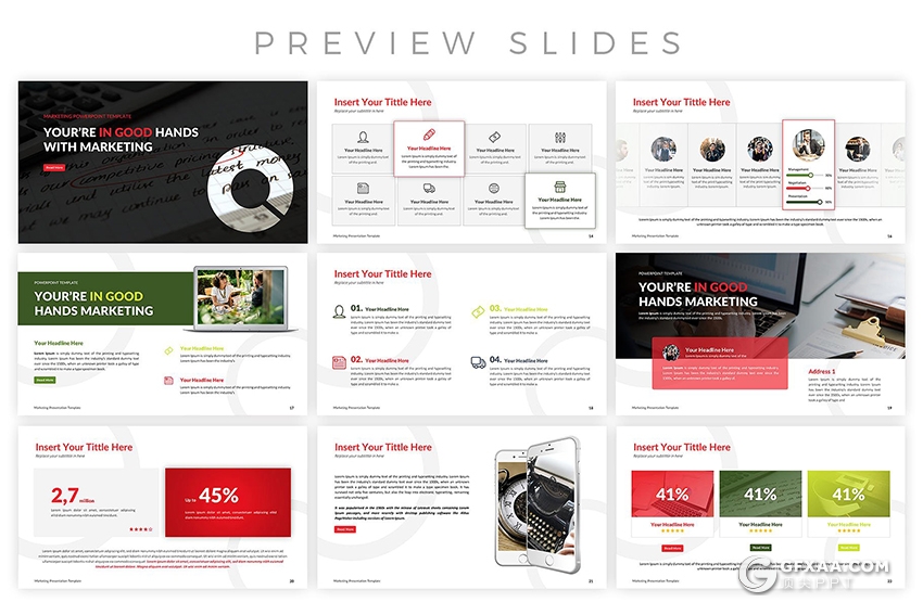 41页营销策划业务合作keynote模板 - 顶尖PPT