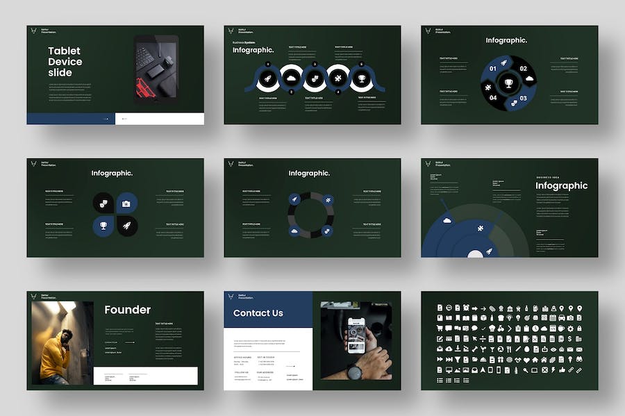 时尚潮流服装设计展示keynote模板 - 顶尖PPT