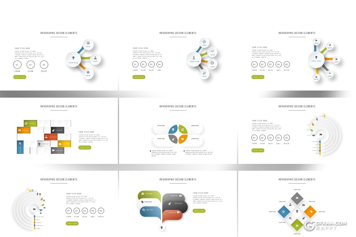 134页极致简约风格商务多用途PPT模板 - 顶尖PPT