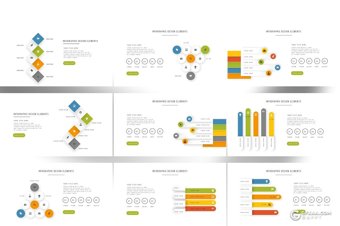 134页极致简约风格商务多用途PPT模板 - 顶尖PPT