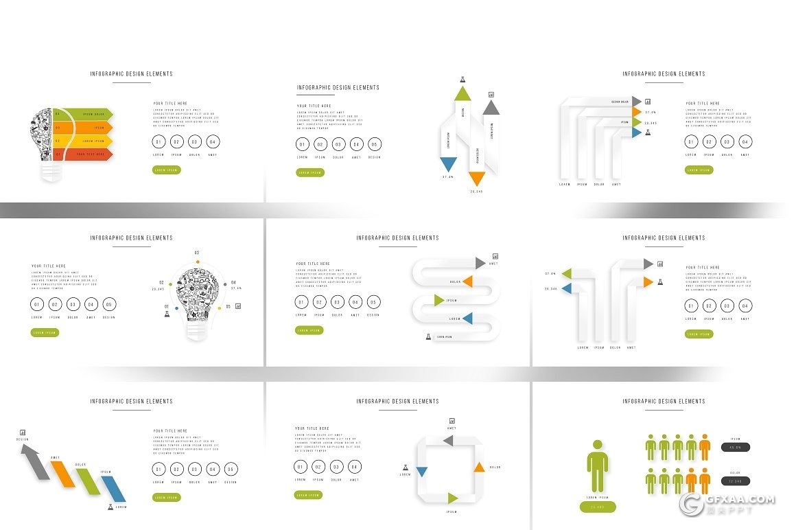 134页极致简约风格商务多用途PPT模板 - 顶尖PPT