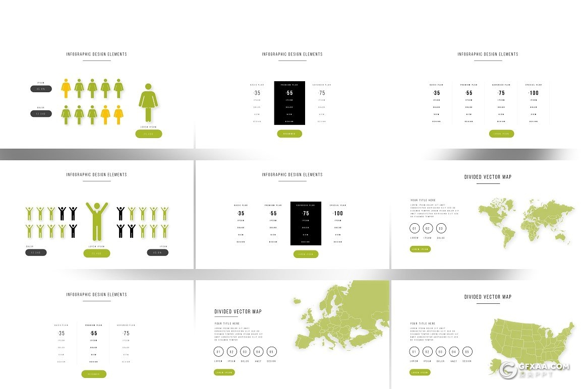 134页极致简约风格商务多用途PPT模板 - 顶尖PPT