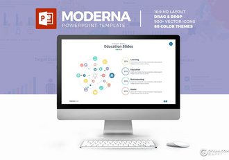 60页精美设计创意图形图表PPT模板 - 顶尖PPT