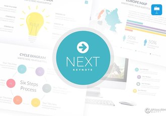 60页精美配色国外商务风格keynote模板 - 顶尖PPT