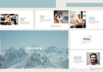 扁平化简约大气风格keynote模板 - 顶尖PPT