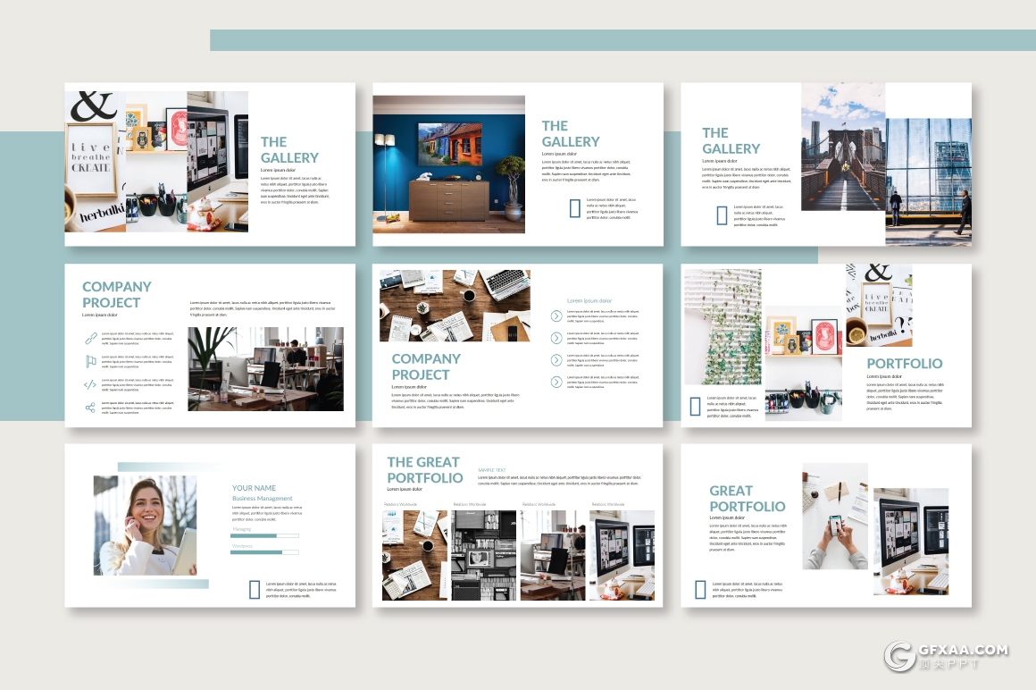 扁平化简约大气风格keynote模板 - 顶尖PPT