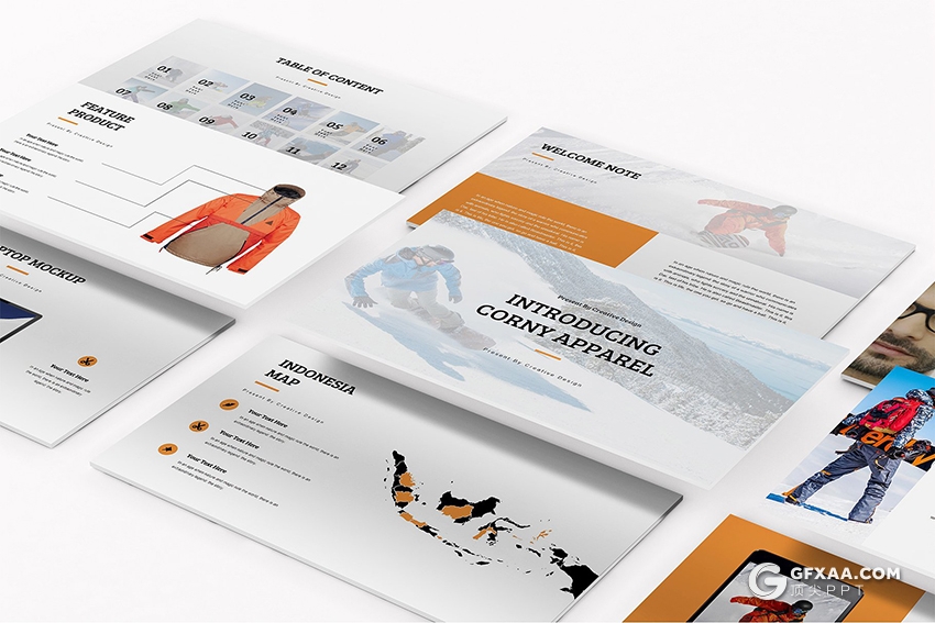 60页户外运动产品介绍展示PPT模板 - 顶尖PPT